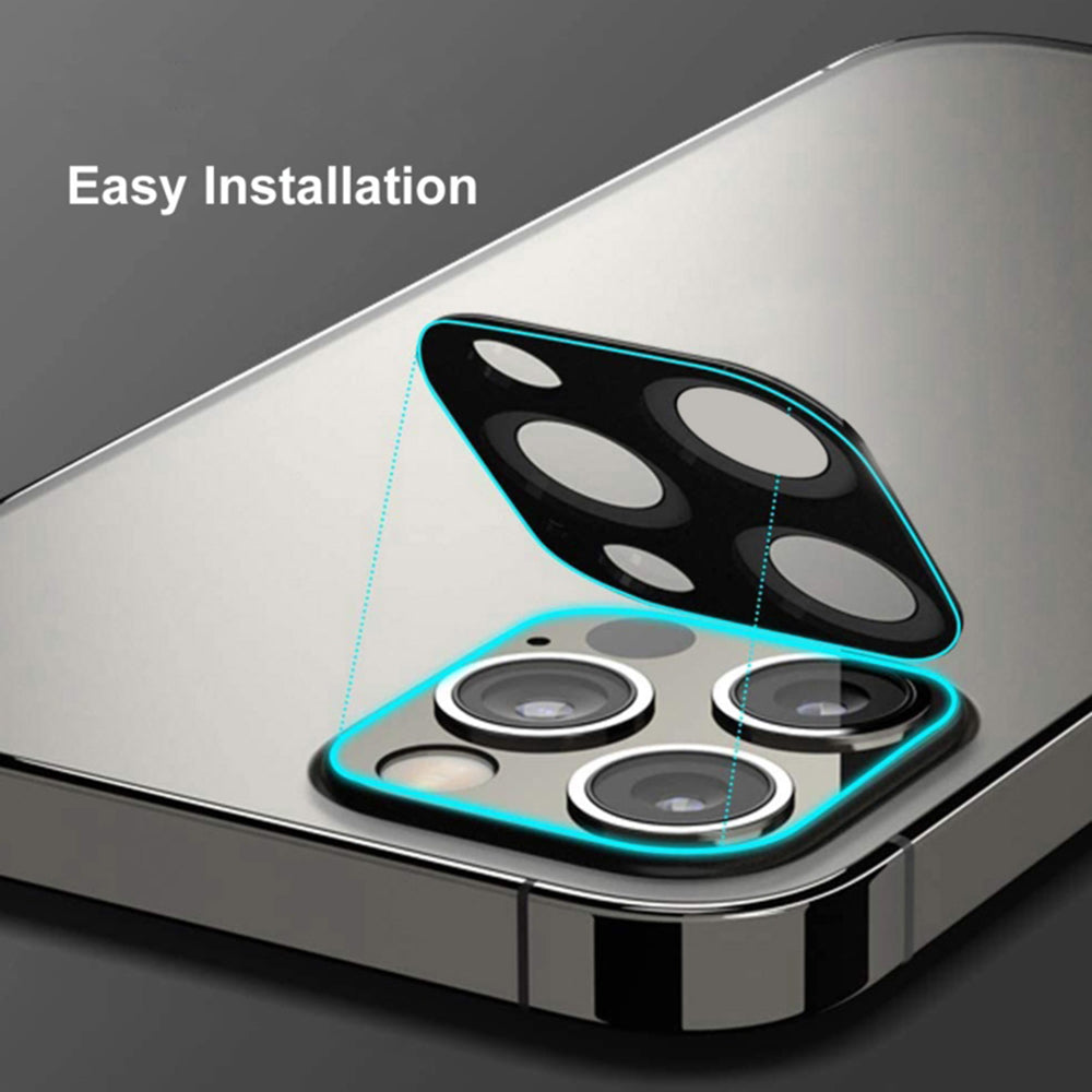 Film de protection pour caméra arrière Techsuit pour Apple iPhone 17 Pro, Verre trempé, Argenté