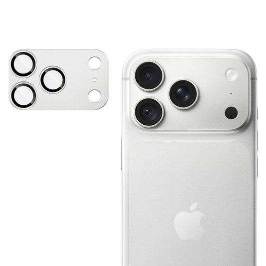 Protection pour caméra arrière Techsuit pour Apple iPhone 18 Pro Max, verre trempé, argentée
