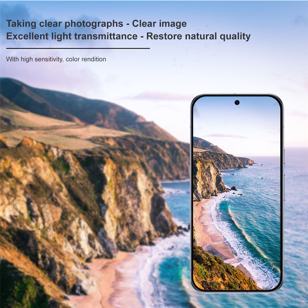 Film de protection pour caméra arrière Techsuit pour Google Pixel 11 Pro, Verre trempé, Noir