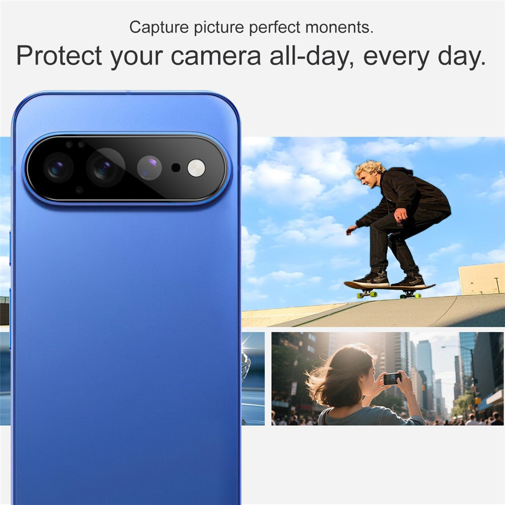Film de protection pour caméra arrière Techsuit pour Google Pixel 11 Pro XL, Verre trempé, Noir