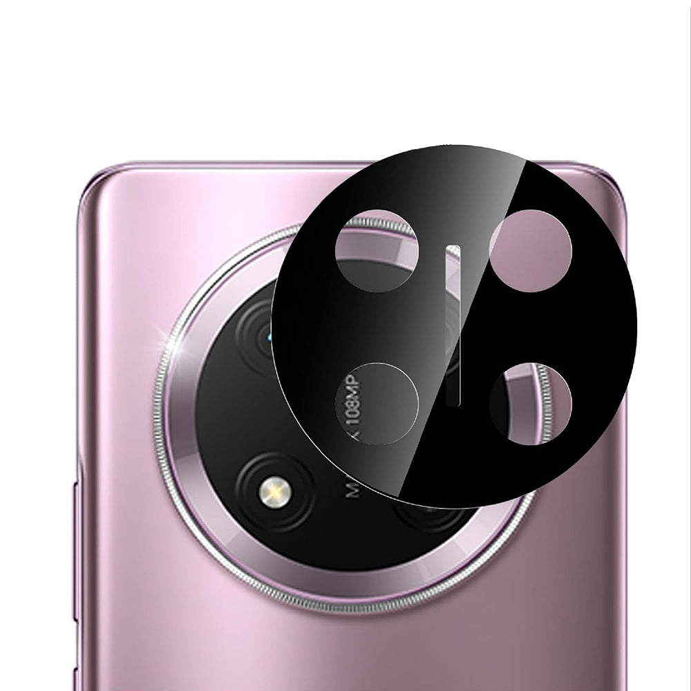 Film de protection pour caméra arrière Techsuit pour Honor X9c / Magic7 Lite, Verre trempé, Noir
