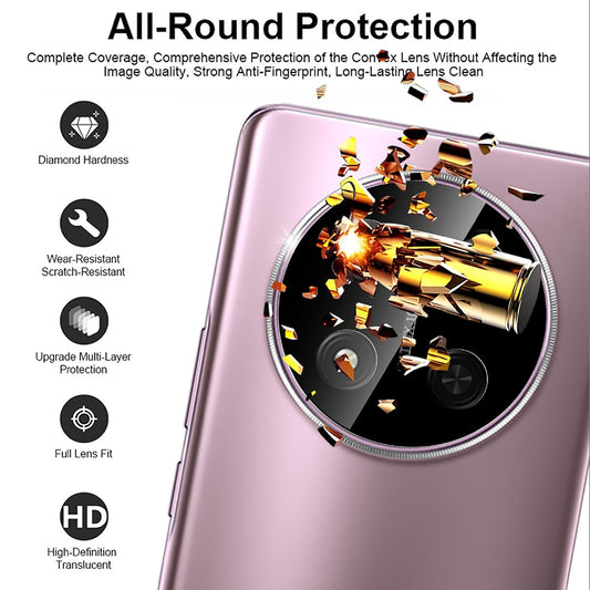 Film de protection pour caméra arrière Techsuit pour Honor X9c / Magic7 Lite, Verre trempé, Noir
