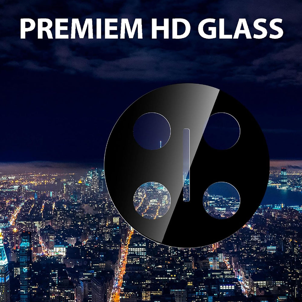 Film de protection pour caméra arrière Techsuit pour Honor X9c / Magic7 Lite, Verre trempé, Noir