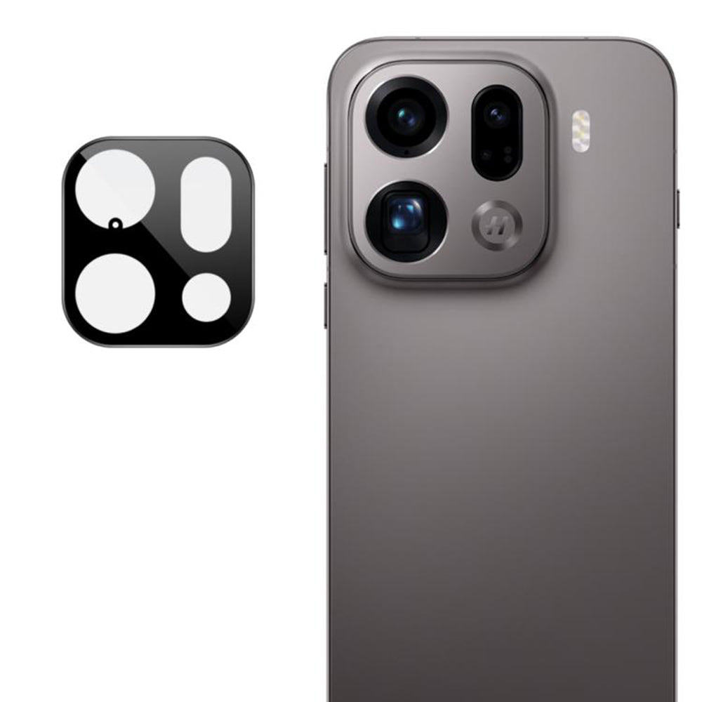 Film de protection pour caméra arrière Techsuit pour Oppo Find X9 Pro, Verre Trempé, Noir
