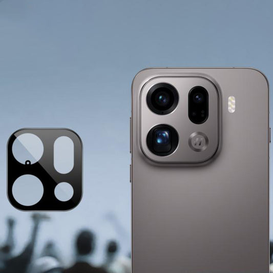 Film de protection pour caméra arrière Techsuit pour Oppo Find X9 Pro, Verre Trempé, Noir