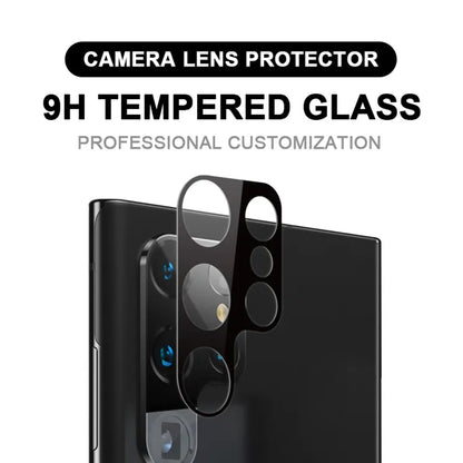 Film de protection pour caméra arrière Techsuit pour Samsung Galaxy S23 Ultra S918, Verre trempé, Noir