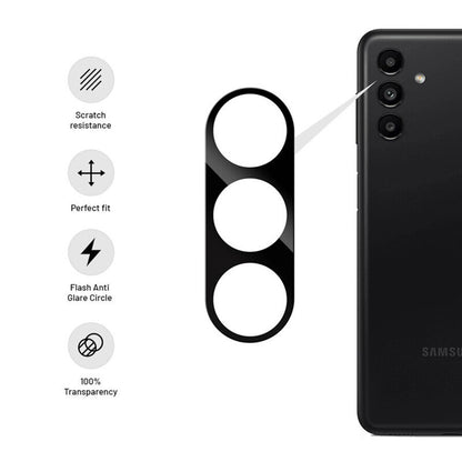 Film de protection pour caméra arrière Techsuit pour Samsung Galaxy S24+ S926, Verre trempé, Noir