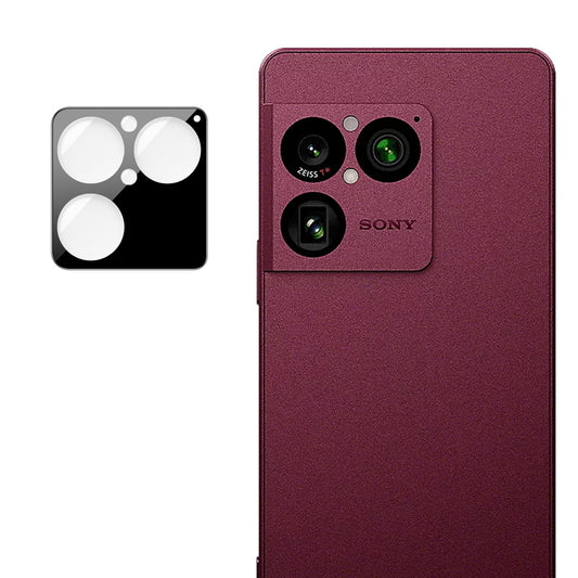 Protection pour caméra arrière Techsuit pour Sony Xperia 1 VIII, verre trempé, noire
