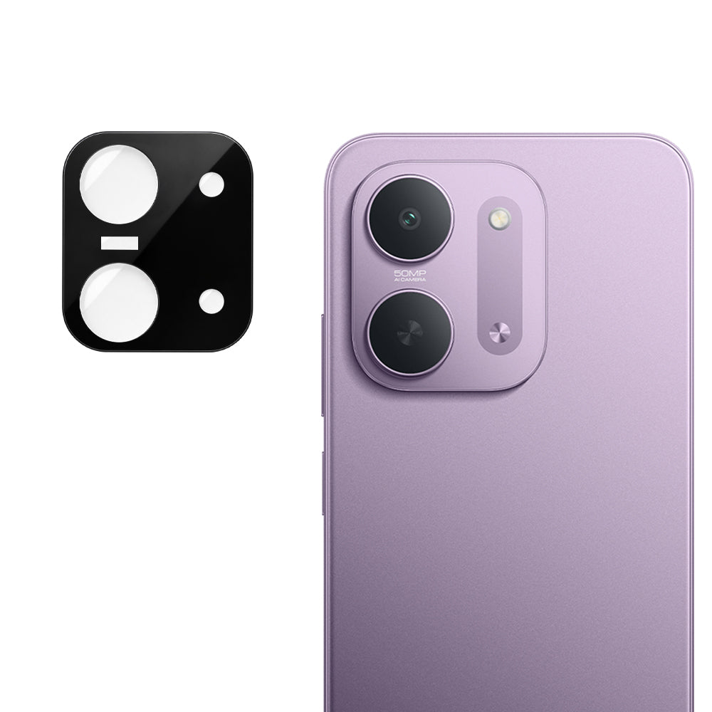 Protection pour caméra arrière Techsuit pour Xiaomi Redmi 17C 5G, verre trempé, noire