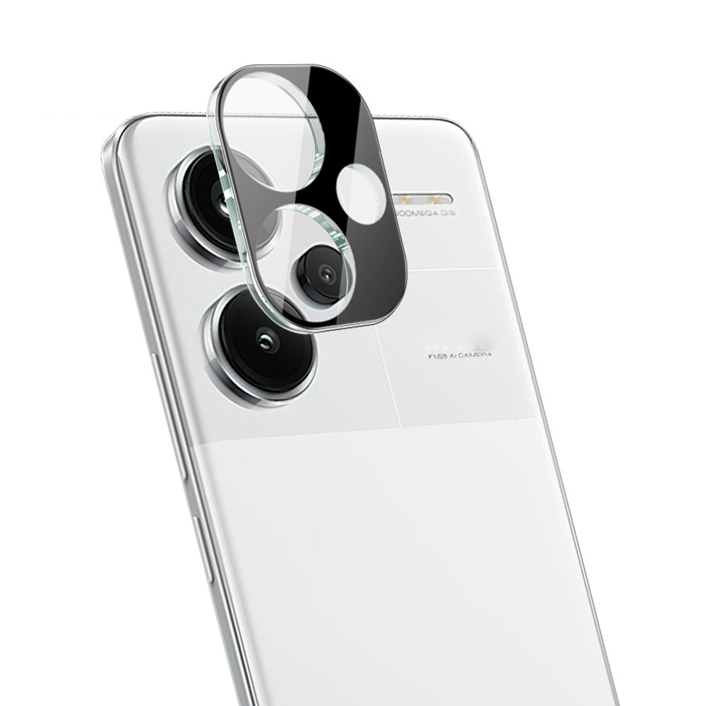 Film de protection pour caméra arrière Techsuit pour Xiaomi Redmi Note 13 Pro+, Verre trempé, Noir