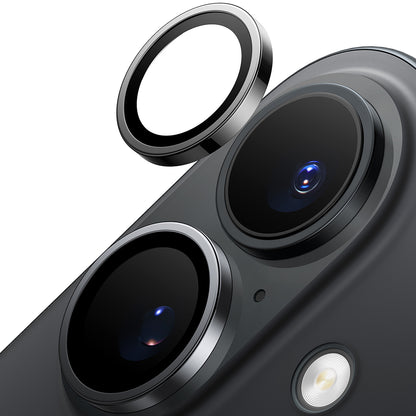 Film de protection Caméra Arrière Torras Lensguard pour Apple iPhone 16 Plus / 16, Verre Trempé, Noir