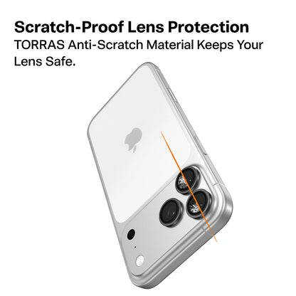Torras Lensguard Rear Camera Protective Film for Apple iPhone 17 Pro Max / 17 Pro, Tempered Glass, Blue