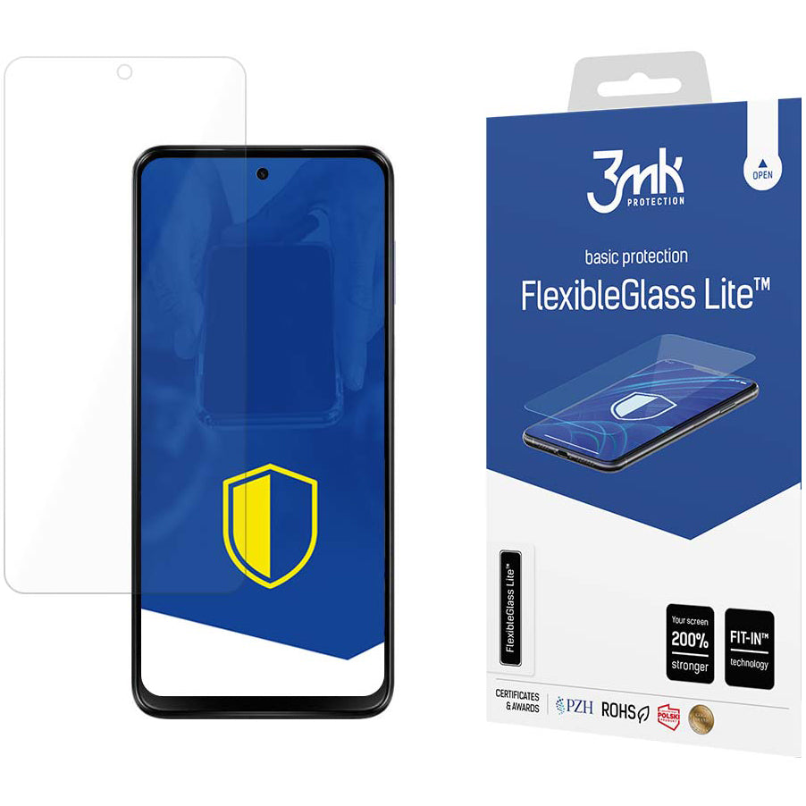 Film de protection d'écran 3MK FlexibleGlass Lite pour Motorola Moto G13 / G23, Flexible Glass, Full Glue 