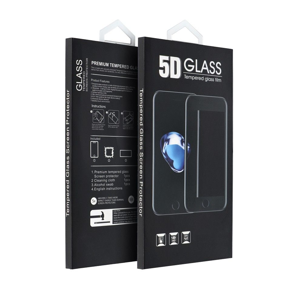 OEM Screen Protector for Apple iPhone 13 Pro Max, Shielded Glass, Full Glue, 5D, Black 