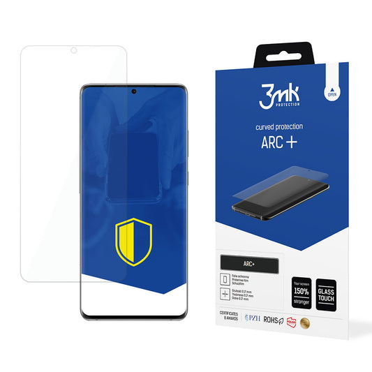 Film de protection d'écran 3MK ARC+ pour Samsung Galaxy S20 Ultra 5G G988 / S20 Ultra G988, Plastique 