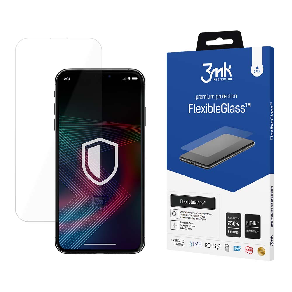 3MK FlexibleGlass Screen Protector for Apple iPhone 14 Plus / 14 Pro Max, Flexible Glass, Full Glue 