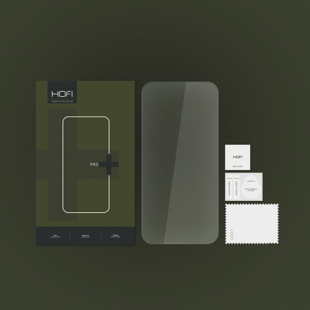 HOFI PRO+ Film de protection d'écran pour Apple iPhone 15, protection en verre, collage intégral, 2.5D 