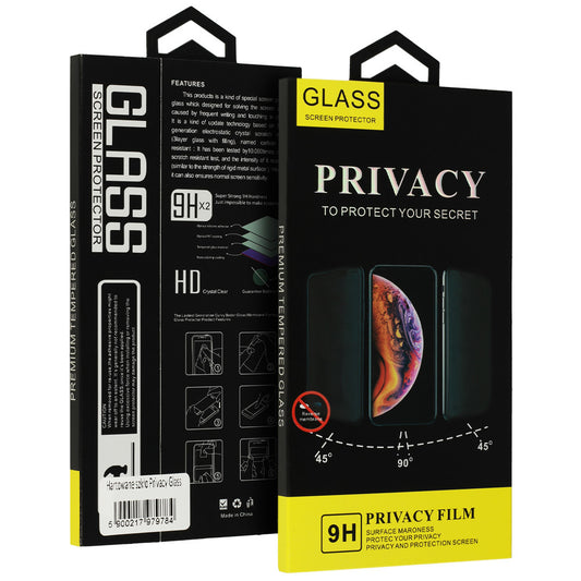 Film de protection d'écran OEM Privacy Glass pour Samsung Galaxy A54 A546, Full Glue, Privacy Glass