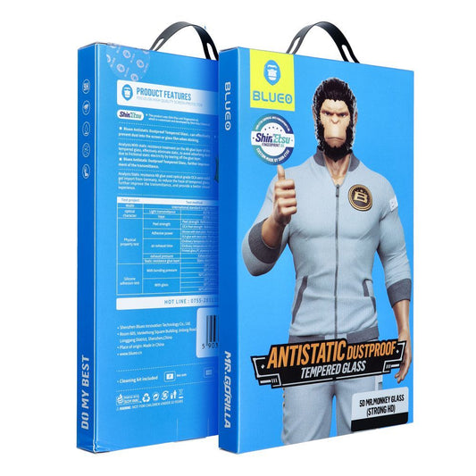 Film de protection d'écran Blueo pour Samsung Galaxy S24 S921, Verre Trempé, Full Glue, 5D, Noir