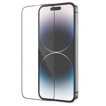 Film de protection d'écran HOCO pour Apple iPhone 14 Pro Max, Verre Trempé, Full Glue, Lot de 25 pièces, Noir