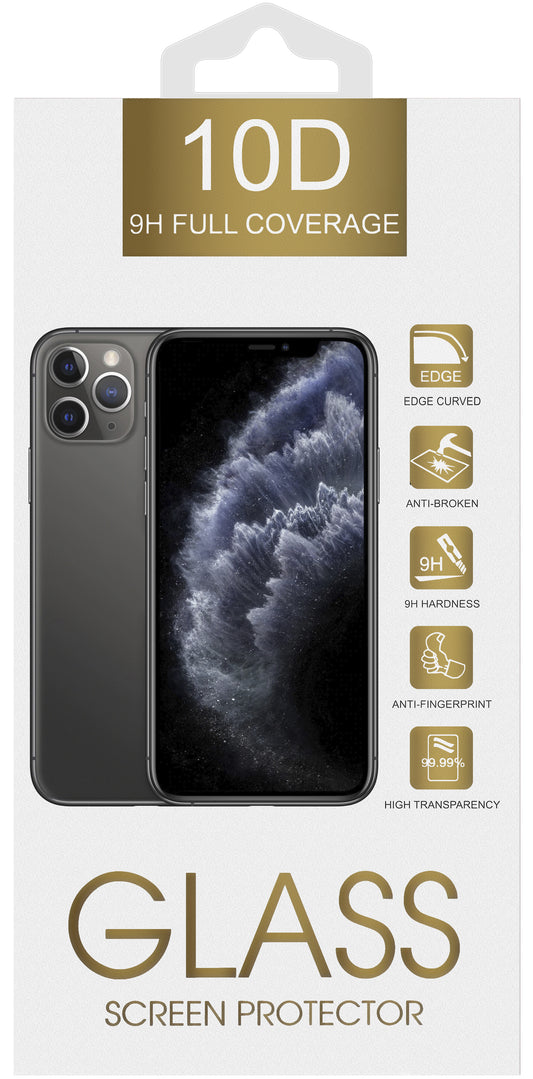 Film de protection d'écran OEM pour Samsung Galaxy A26 A266 / A16 5G A166 / A16 4G A165 / M16 M166, Verre trempé, Full Glue, 10D, Noir