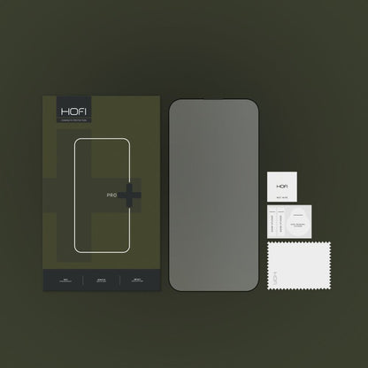 Film de protection d'écran HOFI PRO+ pour Apple iPhone 14 Pro, Verre trempé, Collage intégral, Noir