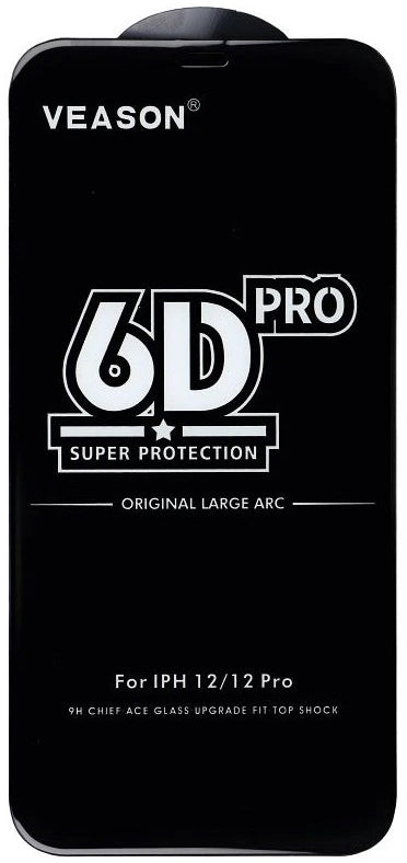 Film de protection d'écran Veason PRO pour Motorola Moto E32s / E22s / E32 / G22, Verre trempé, Full Glue, 6D, Noir