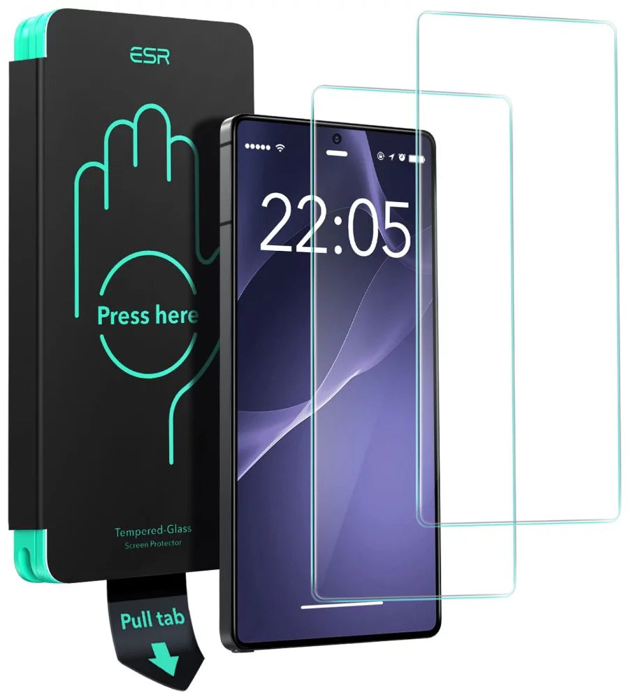 Film de protection d'écran ESR pour Samsung Galaxy S25 Ultra S938, Verre Trempé, Full Glue, Lot de 2 pièces