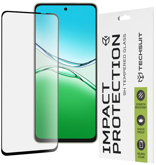 Film de protection d'écran Techsuit pour Oppo A5 Pro 4G / A5 Pro, Verre trempé, Full Glue, 111D, Noir