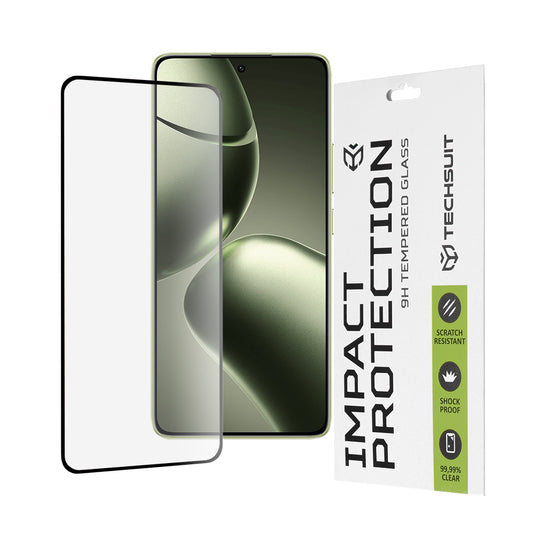 Film de protection d'écran Techsuit pour Xiaomi 14T Pro / 14T, Verre trempé, Full Glue, 111D, Noir
