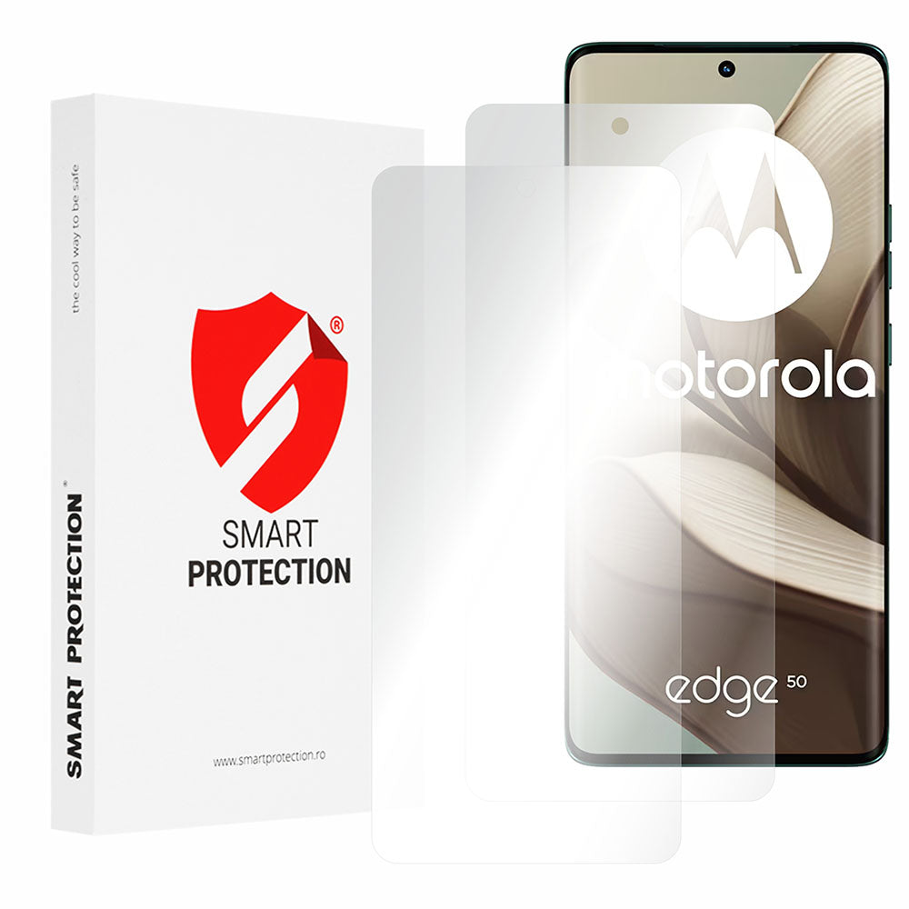 Film de protection d'écran Smart Protection Premium Classic pour Motorola Edge 50, Plastique, Lot de 2 pièces