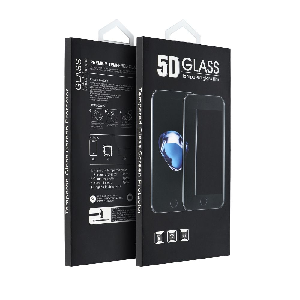 Film de protection d'écran OEM pour Apple iPhone 17, Verre Trempé, Full Glue, 5D, Noir