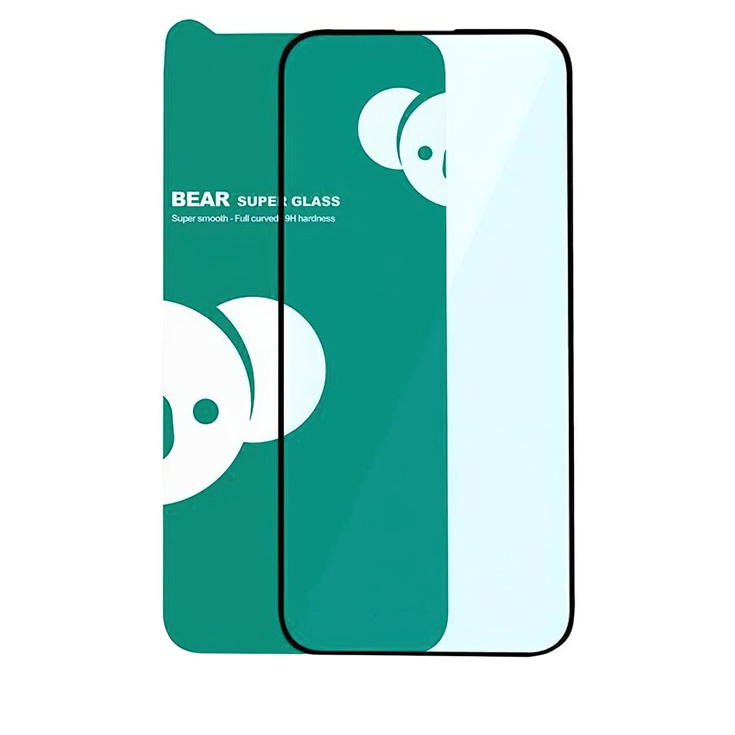 Film de protection d'écran Bear Super Hard pour Apple iPhone 17, Verre trempé, Collage intégral, 3D, Noir