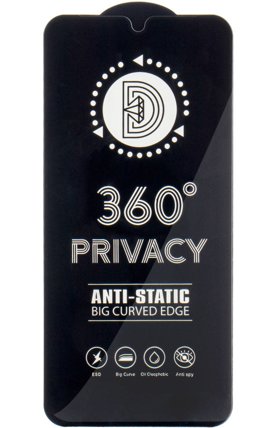 Film de protection d'écran Privacy OEM 360 pour Apple iPhone 17 / 16 Pro, Verre trempé, Collage complet
