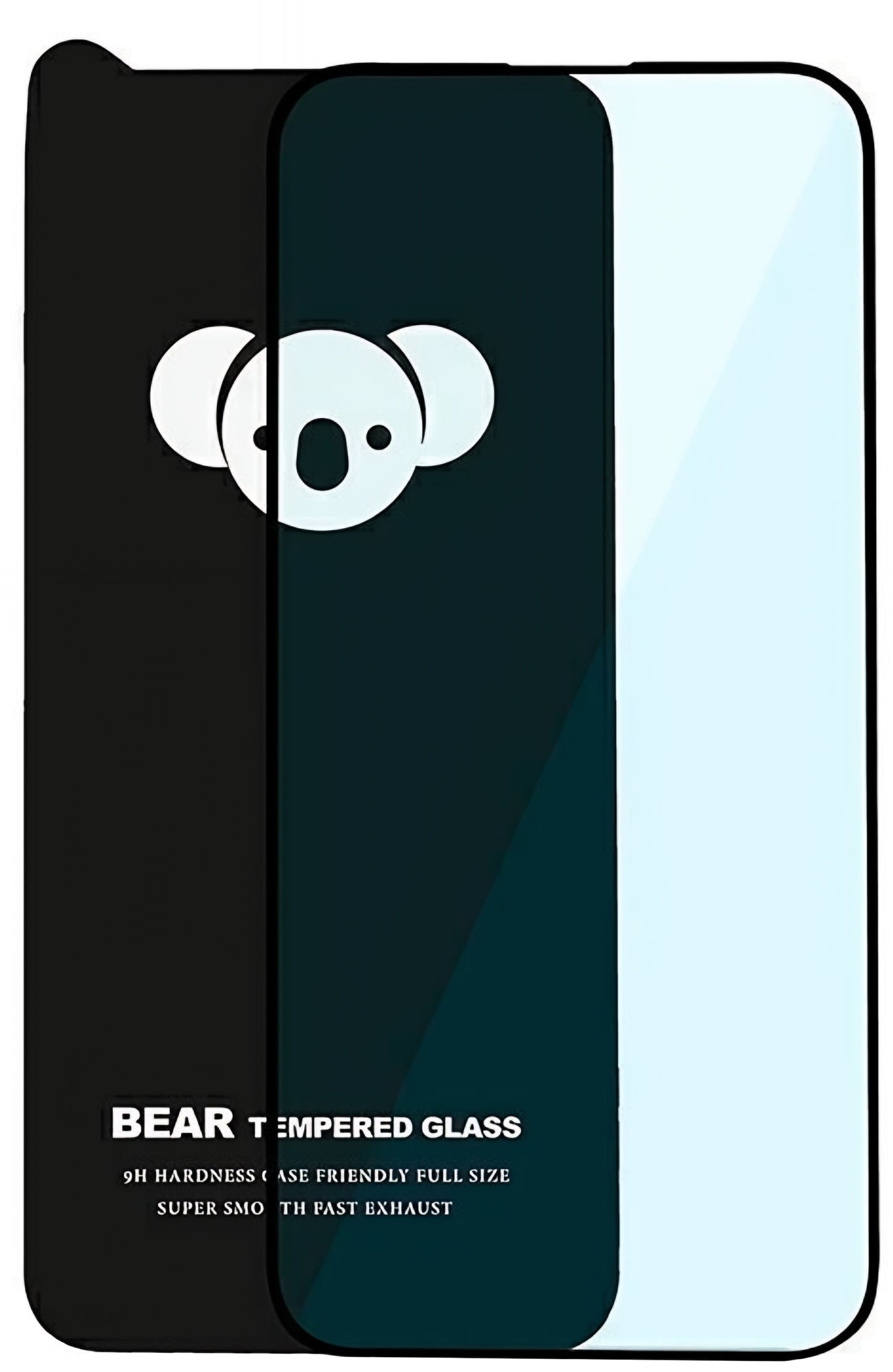 Film de protection d'écran Bear HD pour Apple iPhone 17 Air, Verre trempé, Collage intégral, Noir