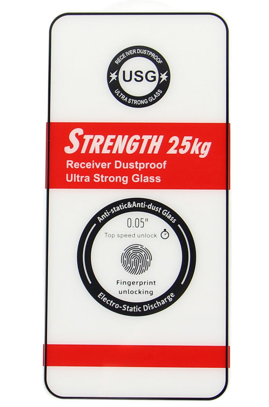 OEM Ultra Strong 25KG Screen Protector for Samsung Galaxy S25 Ultra S938, Tempered Glass, Full Glue, 2.5D, Black