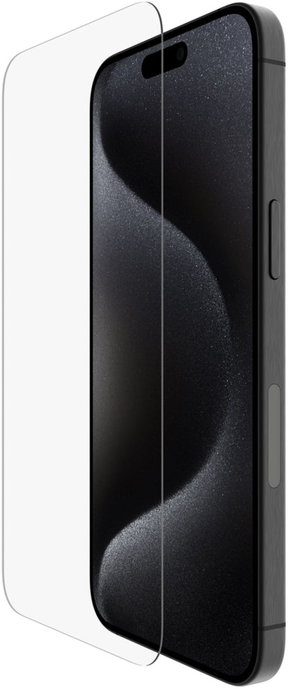 Film de protection d'écran Belkin ScreenForce UltraGlass 2 pour Apple iPhone 15 Pro Max, Verre trempé, Full Glue OVA134zz