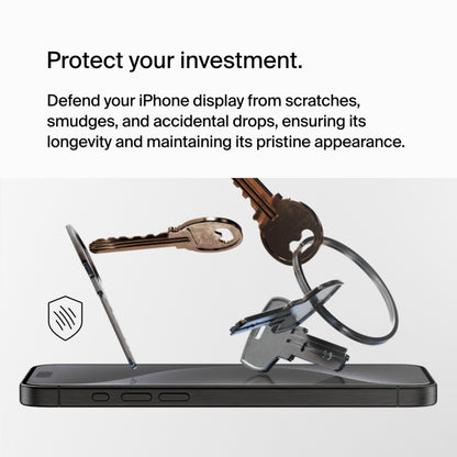 Film de protection d'écran Belkin ScreenForce UltraGlass 2 pour Apple iPhone 15 Pro Max, Verre trempé, Full Glue OVA134zz