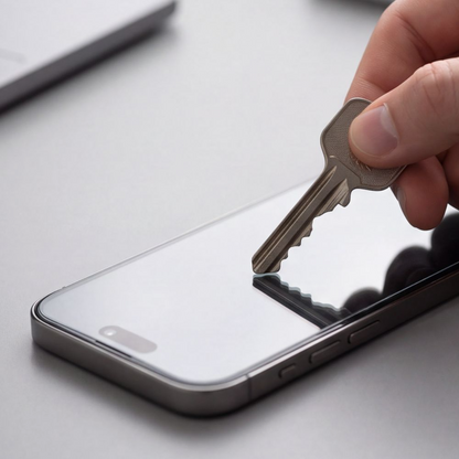 Film de protection d'écran Privacy Tech-Protect OneTouch pour Apple iPhone 18 Pro, Verre trempé, Collage intégral, Lot de 2 pièces