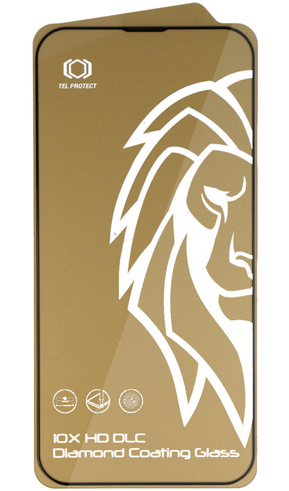 Protection d’écran Tel Protect 10X HD DLC Diamond Coating pour Apple iPhone 18 Pro / 17 Pro, verre trempé, adhésif intégral, noir