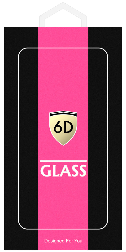 Film de protection d'écran OEM pour Samsung Galaxy A55 5G A556, Verre trempé, Full Glue, 6D, Noir