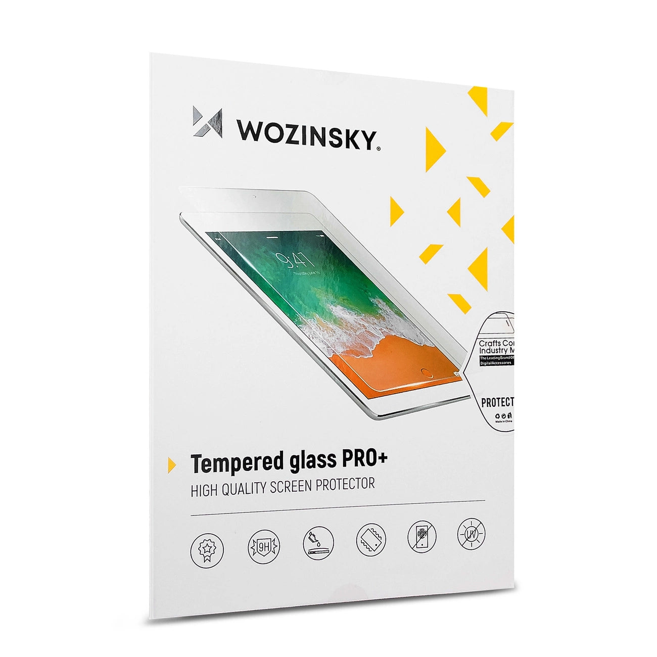 WZK Film de protection d'écran pour Apple iPad Air 13 (2024), Protection en verre, Collage intégral 