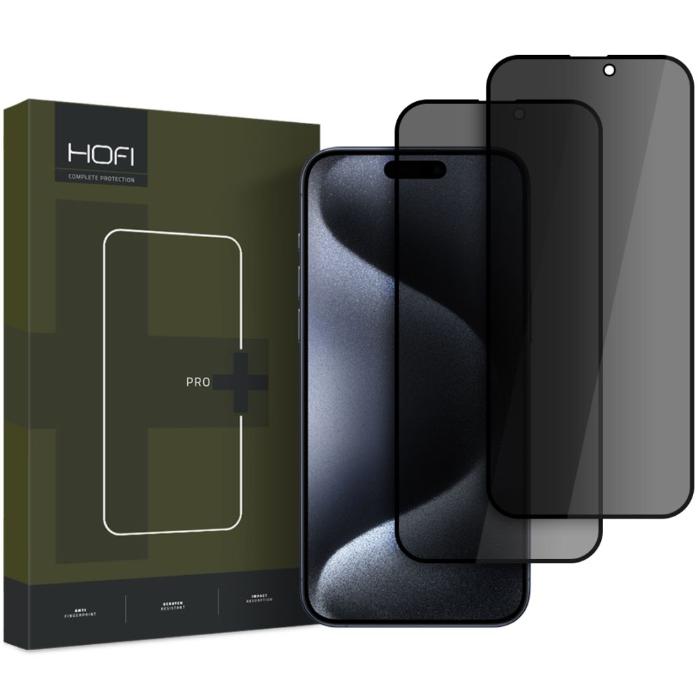 Protection d'écran HOFI Glass PRO+ pour Apple iPhone 16 Plus, bouclier de protection, pleine colle, 2 pièces, 2.5D 