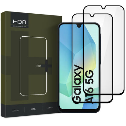 Protège-écran HOFI Glass PRO+ pour Samsung Galaxy A16 5G A166 / A16 4G A165, Verre de protection, Full Glue, Set 2 pieces, 2.5D, Noir 