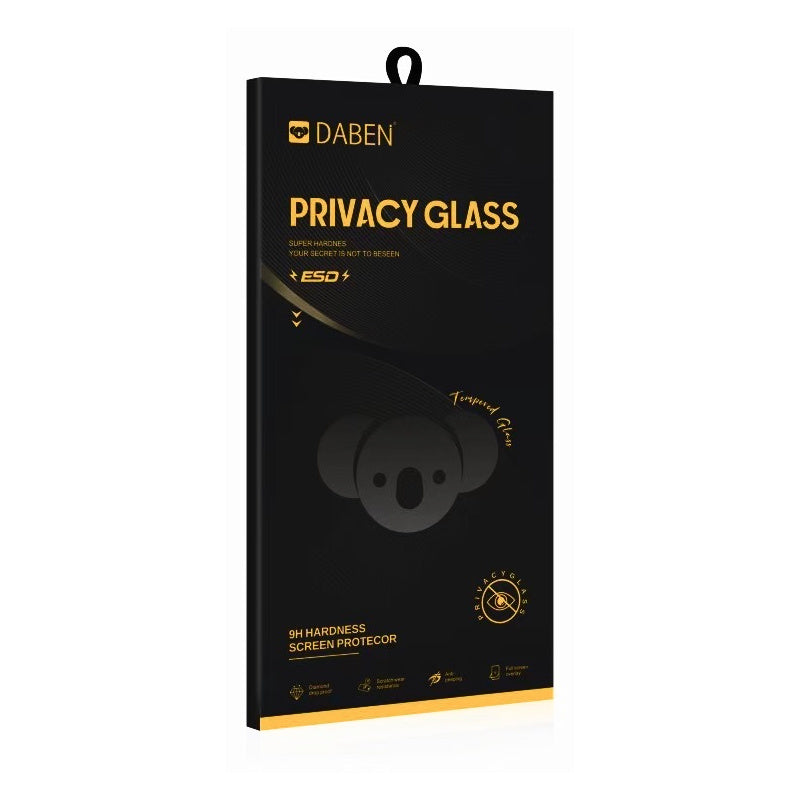 Film de protection d'écran Privacy Bear pour Samsung Galaxy S24 Ultra S928, Verre trempé, Collage complet