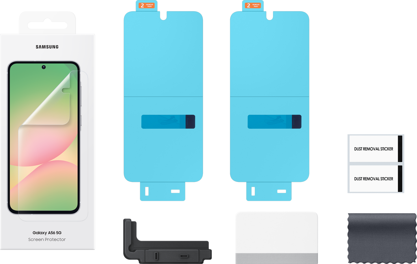 Screen Protector Film for Samsung Galaxy A56 A566, Plastic, Set of 2 pieces EF-UA566CTEGWW