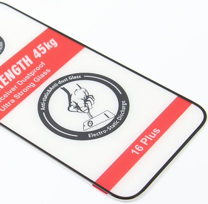 Film de protection d'écran OEM Ultra Strong 45KG pour Samsung Galaxy A54 A546, Verre Trempé, Collage Complet, 2.5D, Noir