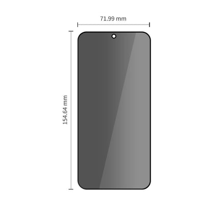 Film de protection d'écran Privacy Tech-Protect Spy+ pour Samsung Galaxy S26 Plus S947, Verre Trempé, Full Glue, Lot de 2 pièces