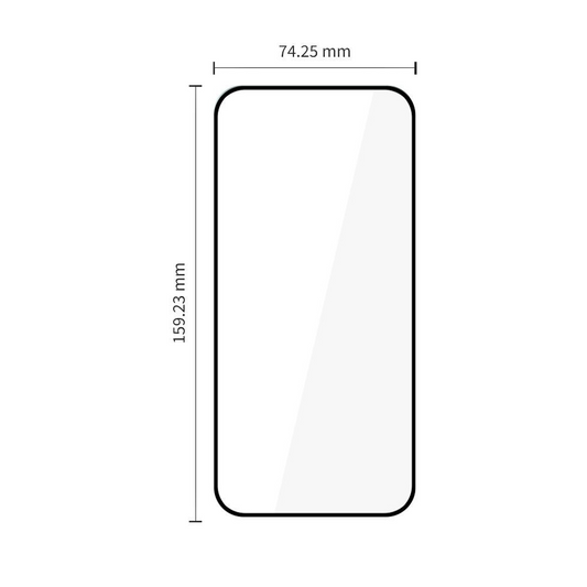 Film de protection d'écran Tech-Protect FIT+ pour Motorola Moto G77 / G67, Verre trempé, Collage complet, Lot de 2 pièces, 2.5D, Noir