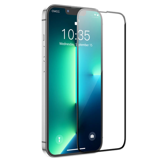 Film de protection écran HOCO G16 pour Apple iPhone 14 Plus / 13 Pro Max, Verre Trempé, Full Glue, 5D, Noir